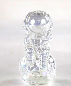 SirEEL - 4" Iridized Spaceman Pipe, Clear