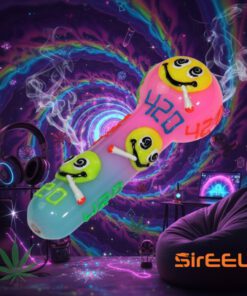 SirEEL - 5” Smiley High UV Hand Pipe, Hypno-Hit Edition