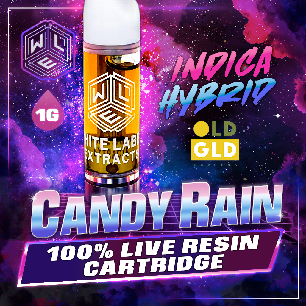 White Label Extracts 1g Live Resin Cartridge - Candy Rain