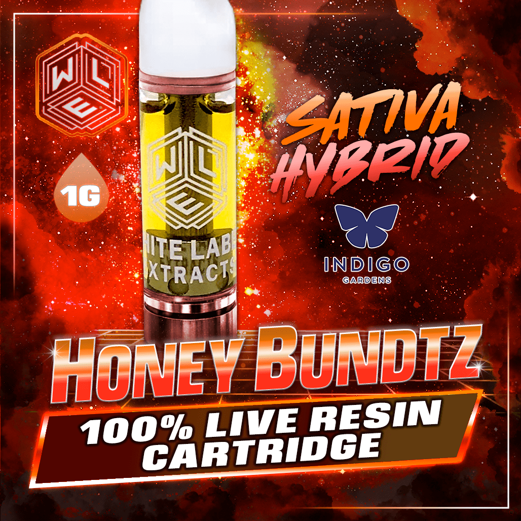White Label Extracts 1g Live Resin Cartridge - Honey Bundtz