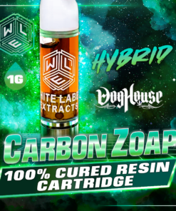 White Label Extracts 1g Cured Resin Cartridge - Carbon Zoap