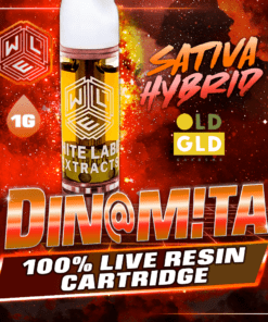 White Label Extracts 1g Live Resin Cartridge - Din@m!ta