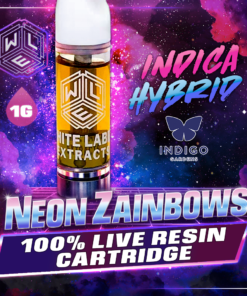 White Label Extracts 1g Live Resin Cartridge - Neon Zainbows