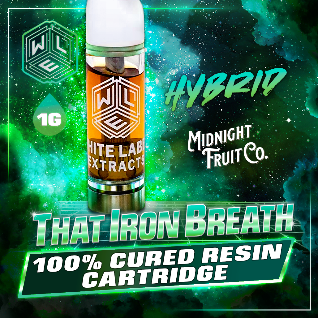 White Label Extracts 1g Cured Resin Cartridge - That Iron Breath