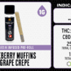 WLE Infused 1g Pre-Roll - Blueberry Muffins x Grape Crepe