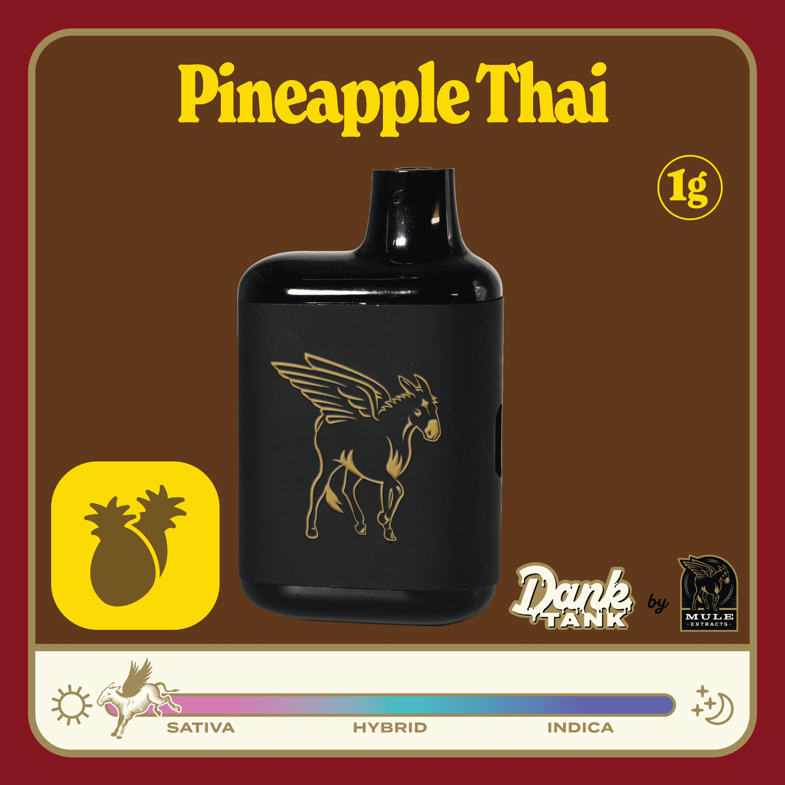 Mule Extracts 1g LR AIO Vape - Pineapple Thai