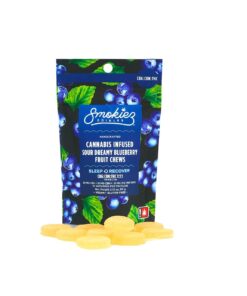 Smokiez - Sour Blueberry 100mg 1:1:1 CBG/CBN/THC Gummies
