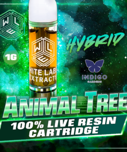 White Label Extracts 1g Live Resin Cartridge - Animal Tree