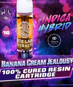White Label Extracts 1g Cured Resin Cartridge - Banana Cream Jealousy