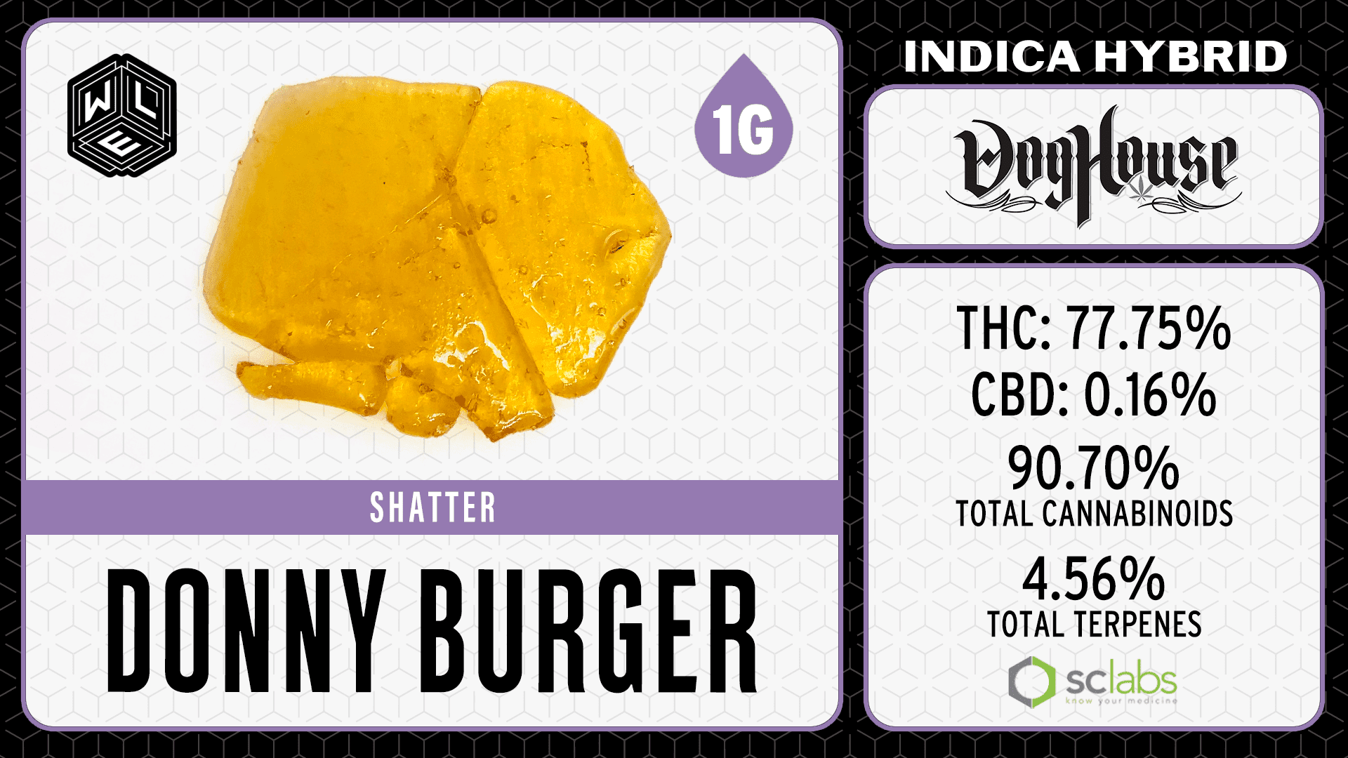White Label Extracts - Donny Burger Shatter