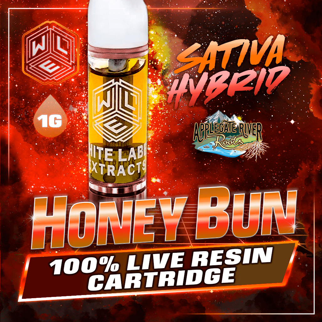 White Label Extracts 1g Live Resin Cartridge - Honey Bun