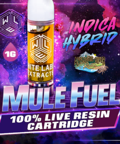 White Label Extracts 1g Live Resin Cartridge - Mule Fuel