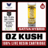 White Label Extracts 1g Live Resin Cartridge - OZ Kush