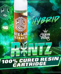 White Label Extracts 1g Cured Resin Cartridge - R*ntz