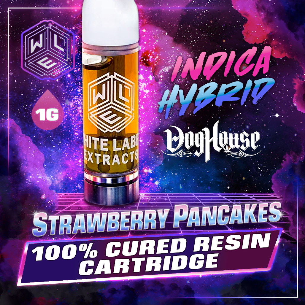 White Label Extracts 1g Cured Resin Cartridge - Strawberry Pancakes