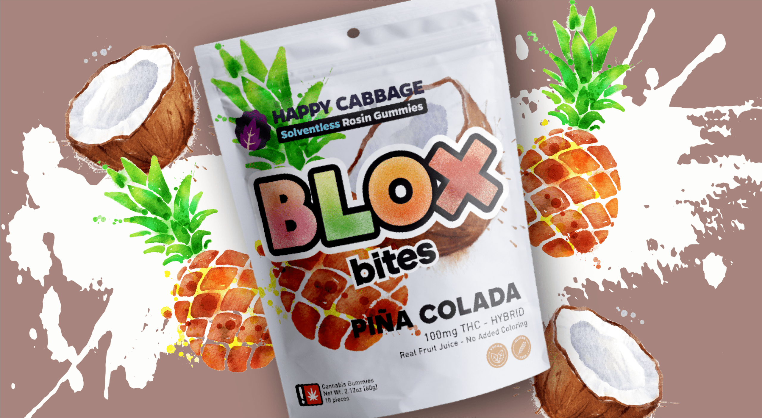 Happy Cabbage Farms: Blox Bites 10pc – Pina Colada