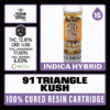 White Label Extracts 1g Cured Resin Cartridge - 91 Triangle Kush