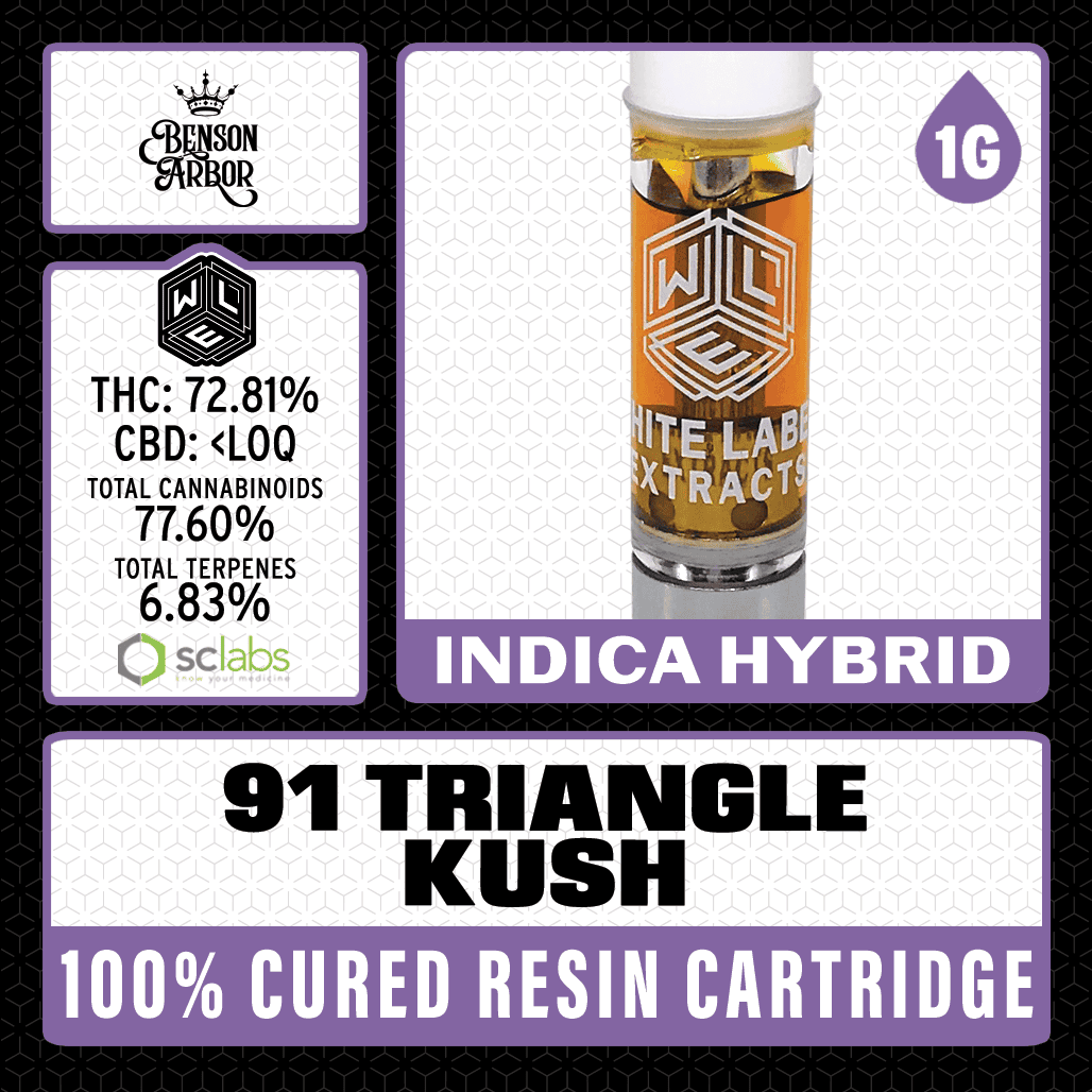 White Label Extracts: – 91 Triangle Kush