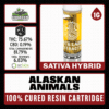 White Label Extracts 1g Cured Resin Cartridge - Alaskan Animals