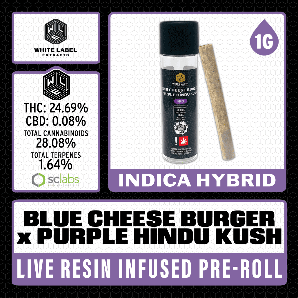 White Label Extracts: Wle – Blue Cheese Burger X Purple Hindu Kush