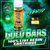 White Label Extracts 1g Live Resin Cartridge - Gold Bars