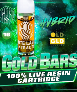White Label Extracts 1g Live Resin Cartridge - Gold Bars