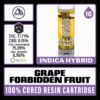White Label Extracts 1g Cured Resin Cartridge - Grape Forbidden Fruit