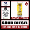 White Label Extracts 1g Live Resin Cartridge - Sour Diesel