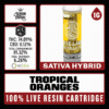 White Label Extracts 1g Live Resin Cartridge - Tropical Oranges