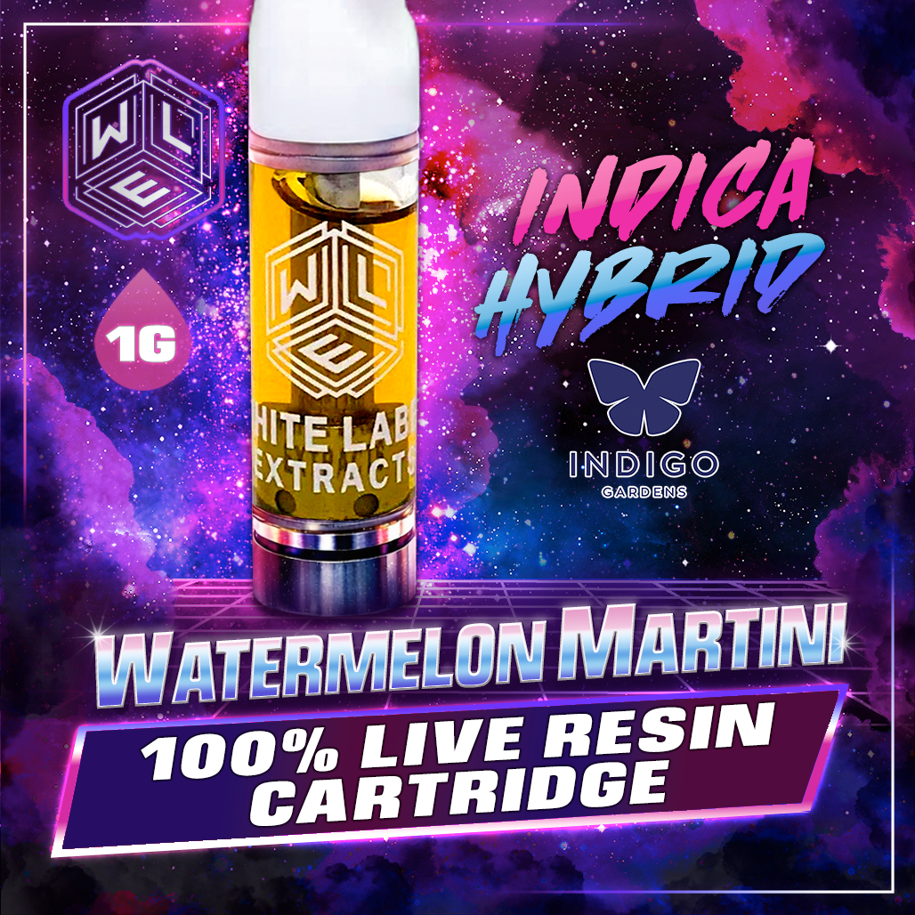 White Label Extracts 1g Live Resin Cartridge - Watermelon Martini