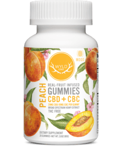 Wyld CBD - Peach 2:1 CBD/CBC Hemp Gummies