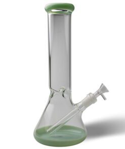$45 12" Classic Colored Bottom Beaker with Ice Pinch - Ice Catcher