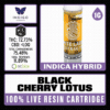 White Label Extracts 1g Live Resin Cartridge - Black Cherry Lotus
