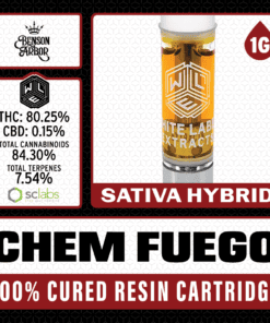White Label Extracts 1g Cured Resin Cartridge - Chem Fuego
