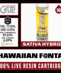 White Label Extracts 1g Live Resin Cartridge - Hawaiian Fanta