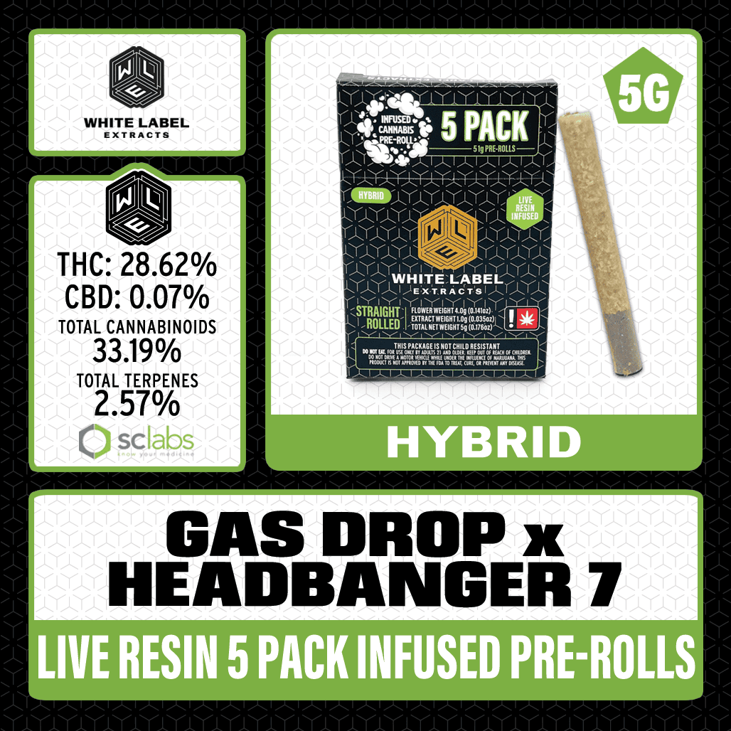 White Label Extracts: Wle – Gas Drop X Headbanger 7