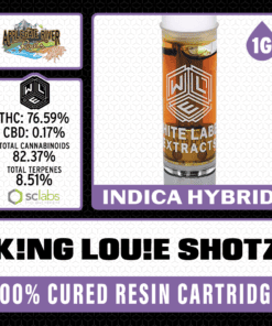White Label Extracts 1g Cured Resin Cartridge - King Louie Shotz