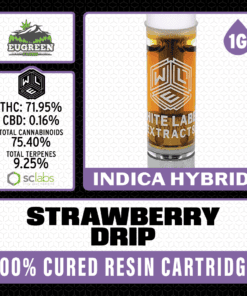 White Label Extracts 1g Cured Resin Cartridge - Strawberry Drip