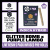 WLE Infused 1g Pre-Roll 5 pack - Glitter Bomb x Purple Lambo