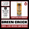 White Label Extracts 1g Live Resin Cartridge - Green Cr@ck