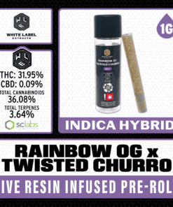 WLE Infused 1g Pre-Roll - Rainbow OG x Twisted Churro
