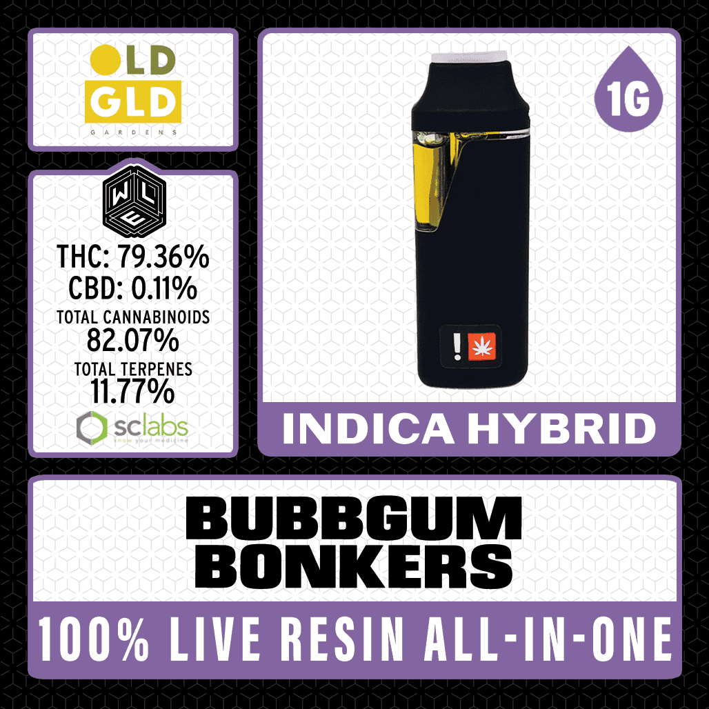 White Label Extracts 1g AIO - Bubb Gum Bonkers