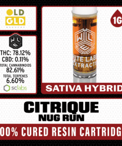 White Label Extracts 1g Cured Resin Cartridge - Citrique
