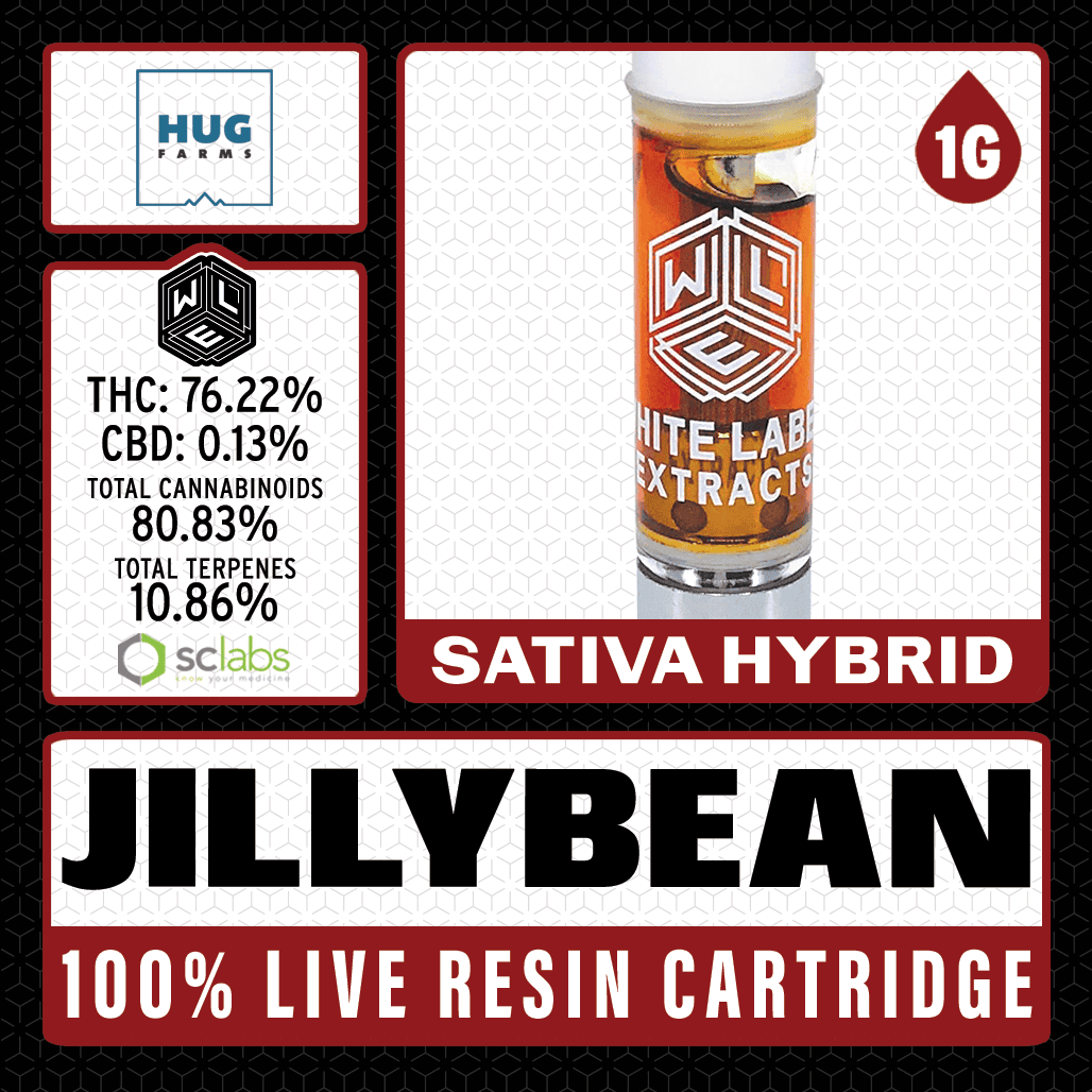 White Label Extracts 1g Live Resin Cartridge - Jillybean