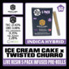 WLE Infused 1g Pre-Roll 5 pack - Ice Cream Cake x Twisted Churro
