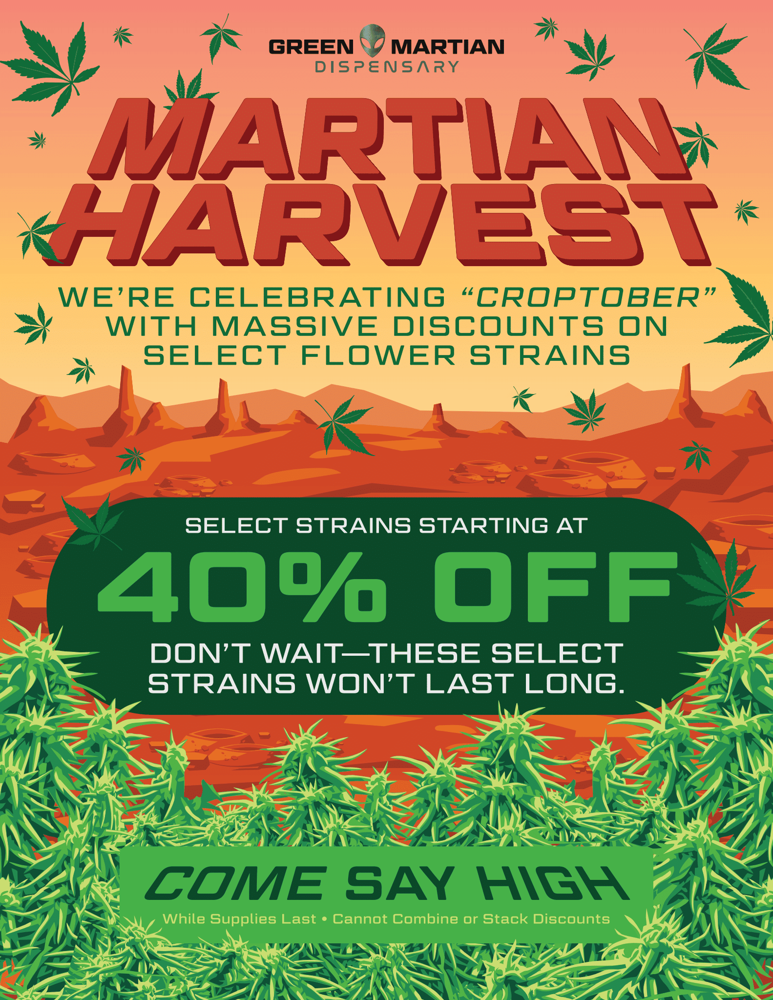 Martian Harvest Sale