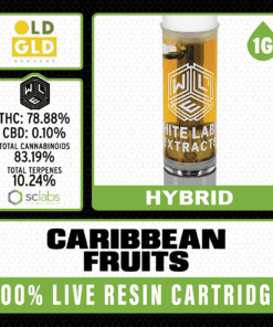 White Label Extracts 1g Live Resin Cartridge - Caribbean Fruits
