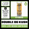 White Label Extracts 1g Live Resin Cartridge - Double OG Kush