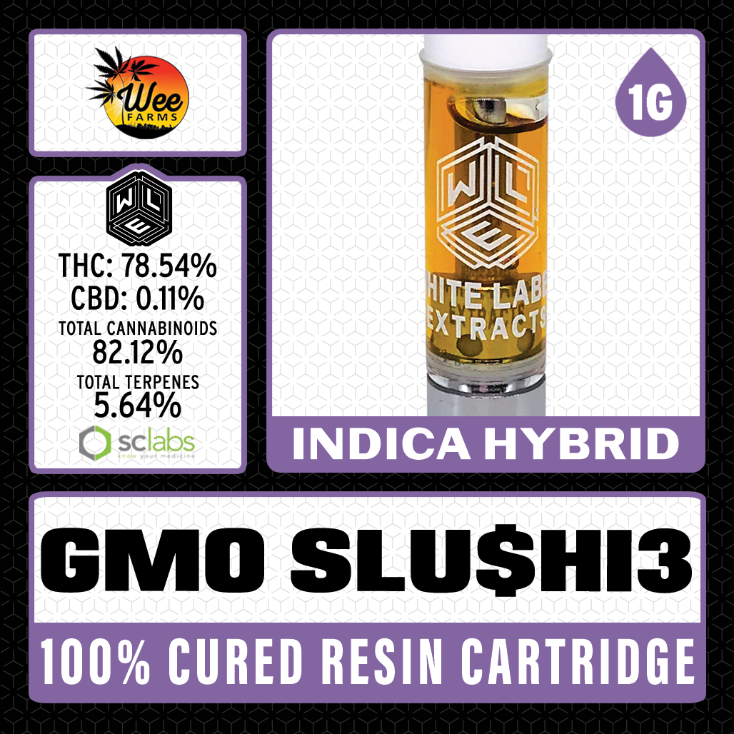 White Label Extracts 1g Cured Resin Cartridge - GMO Slushie