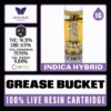 White Label Extracts 1g Live Resin Cartridge - Grease Bucket